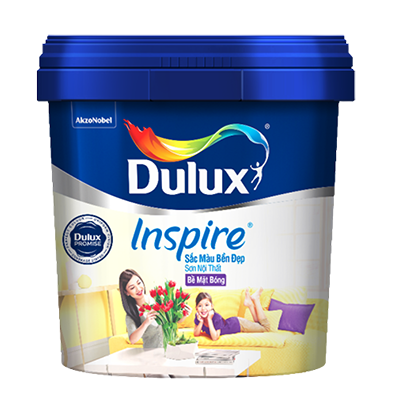 Sơn nội thất Dulux Inspire Sắc Màu Bền Đẹp bề mặt bóng 39AB (15 Lít)