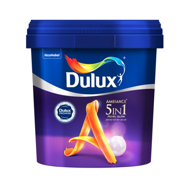 Sơn nội thất Dulux 5 in 1 PEARL GLOW bóng mờ 66A (15 Lít)