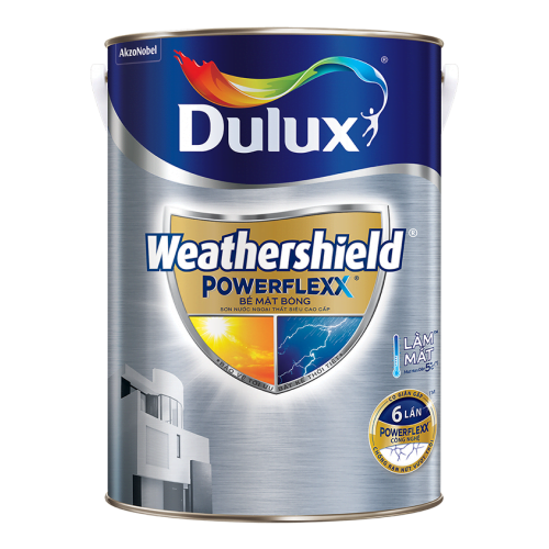 Sơn ngoại thất Dulux Weathershield Powerflexx Bề Mặt Bóng GJ8B (5 Lít)